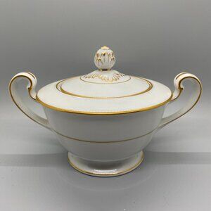 Noritake Goldcroft 4953 Double Handle Lidded Sugar Bowl